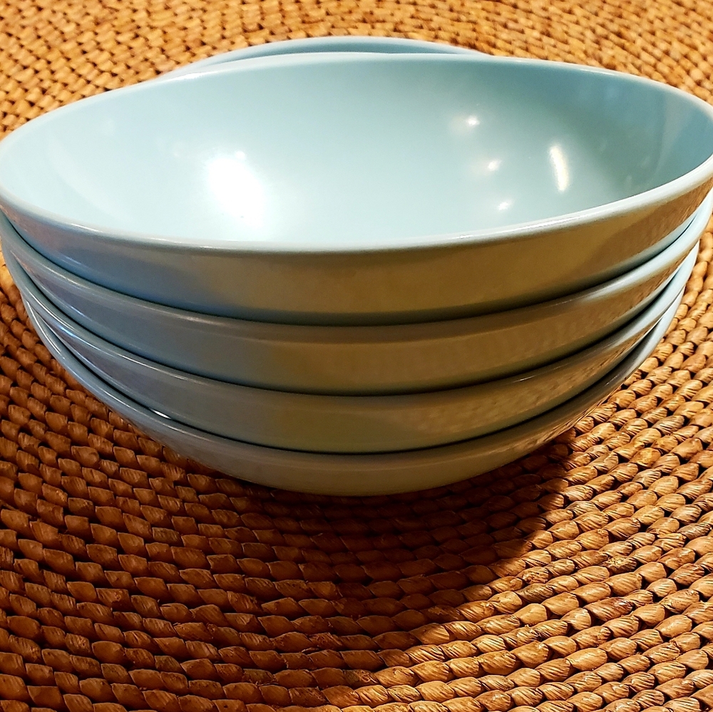 STETSON Melmac Vintage MCM Robin Egg Blue Berry Bowls - Set of 4 - Picture 4 of 7